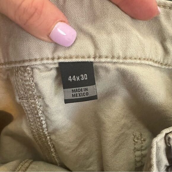 Carhartt loose Fit tan canvas work Pants Men 44x30 cotton - Picture 7 of 8